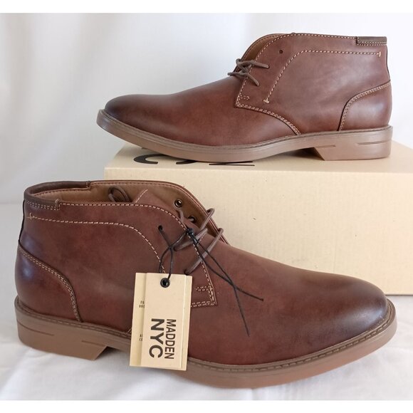 Madden NYC Adam Chukka Boots Men’s Brown Lace-Up Ankle Shoes Size 7 New in Box - Picture 1 of 7